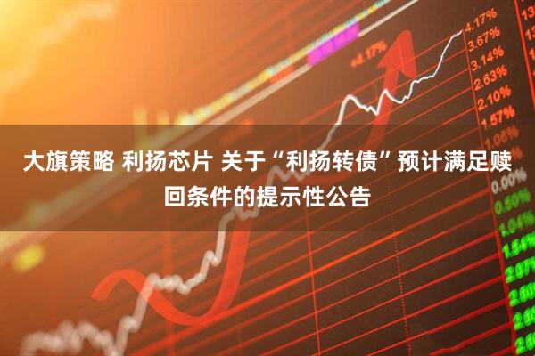 大旗策略 利扬芯片 关于“利扬转债”预计满足赎回条件的提示性公告
